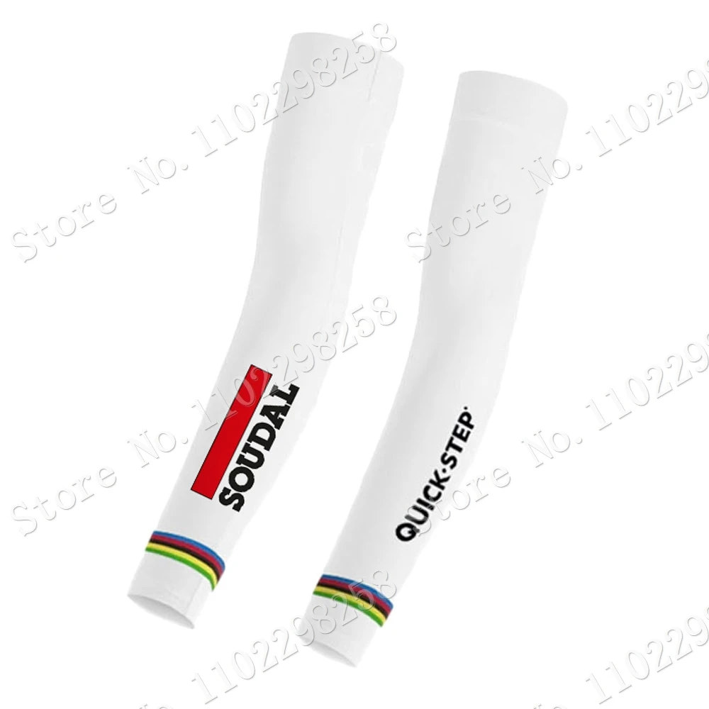 Soudal Quick Step World Champion 2023 scaldamuscoli protezione UV Julian Alaphilippe ciclismo scaldamuscoli bici da strada manica gamba MTB