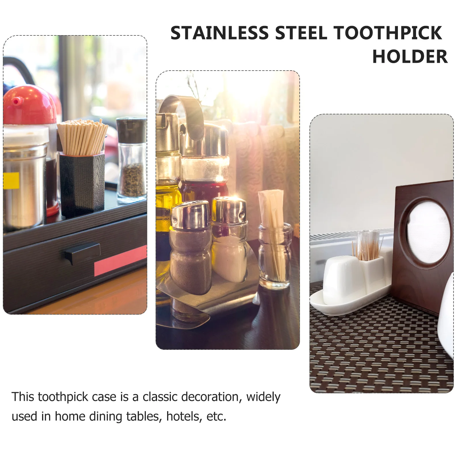 

Fruit Pick Holder Stainless Steel Toothpick Box Brushed Modern Design For Home Restaurant Party Wedding Organizer