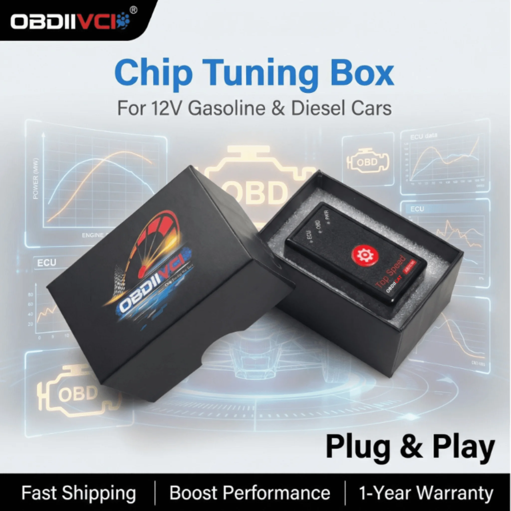 Upgrade HK01 HK-V2 PRO/Ultimate Super OBD2 Chip Tuning Box to Increase Power and Reduce Fuel Consumption Original OBDIICAT PIC16