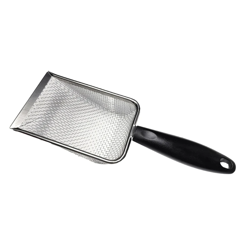 

Stainless Steel Sand Substrate Shovel Sifter Mesh Metal Litter Cleaner Scooper for Sand Bedding