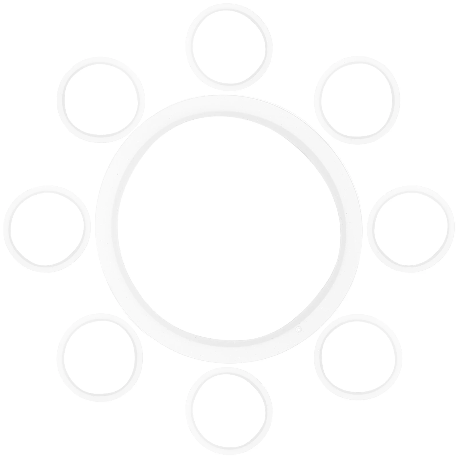 

10Pcs Round Seal Rings for Jars Silicone Gaskets Reusable for Longtime Bottle Sealing Ring Wide Bottle Silicone Rings