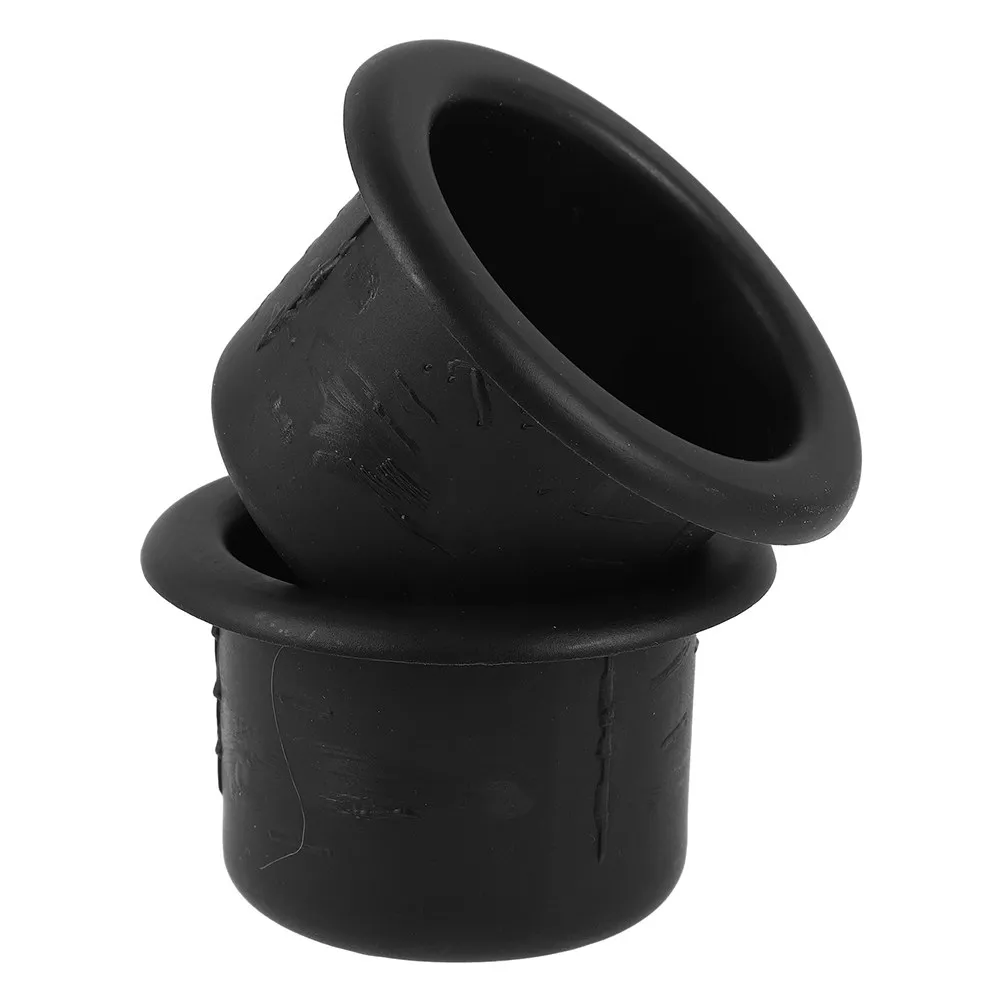 

2Pcs Rv Cup Holder ABS Stable Drink Can Holder Replacement for Boat Sofa Couch Recliner Truck Car Table Black Boat Cup Holders