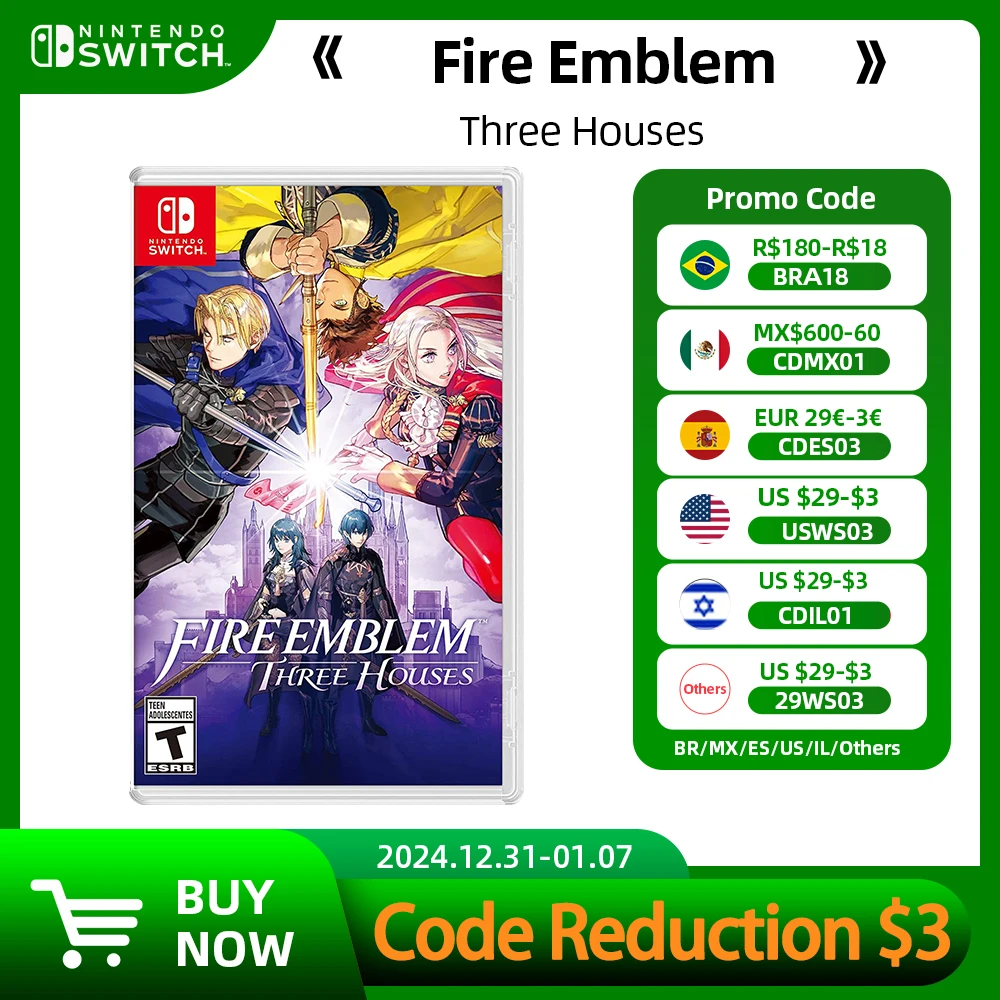 Fire Emblem Three Houses - Nintendo Switch Game Deals 100% Original Physical Game Card RPG Genre for Switch Game Console