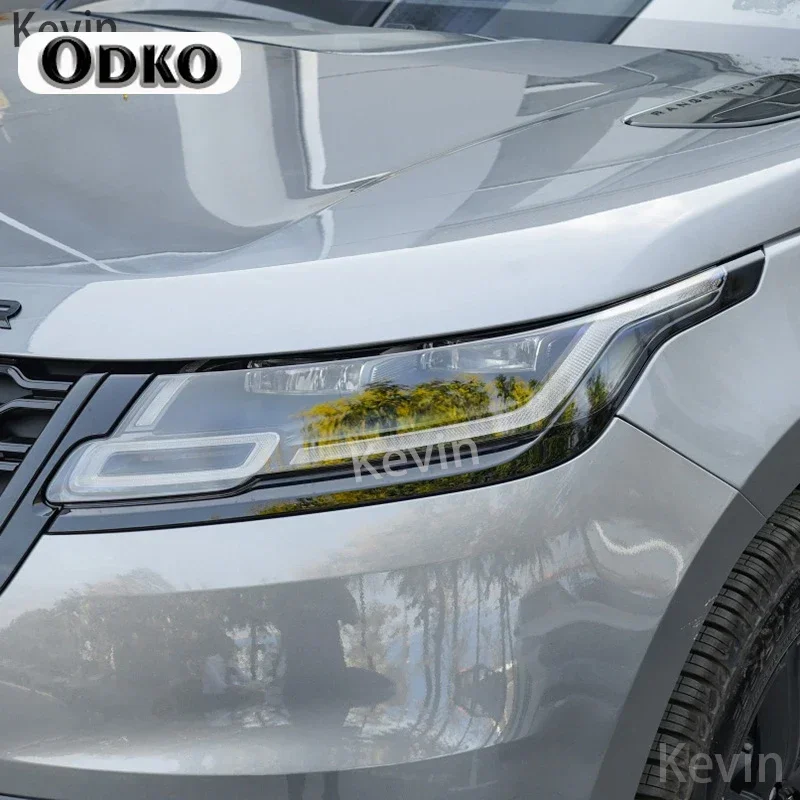 

Car Headlight Tint Smoked Black Protective Film TPU Stickers For Range Rover Velar 2017-Present Accessories Anti-Scratch Repair