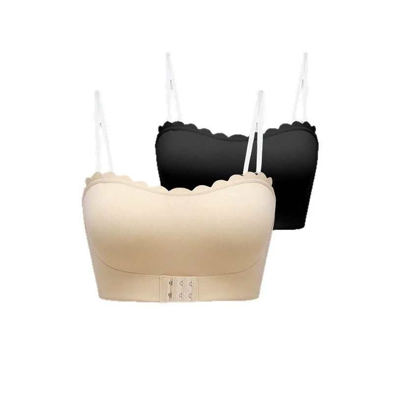 Aishang Women's Sexy Strapless Unpadded Seamless Front-Closure Bra Comfortable and Smooth Underwear