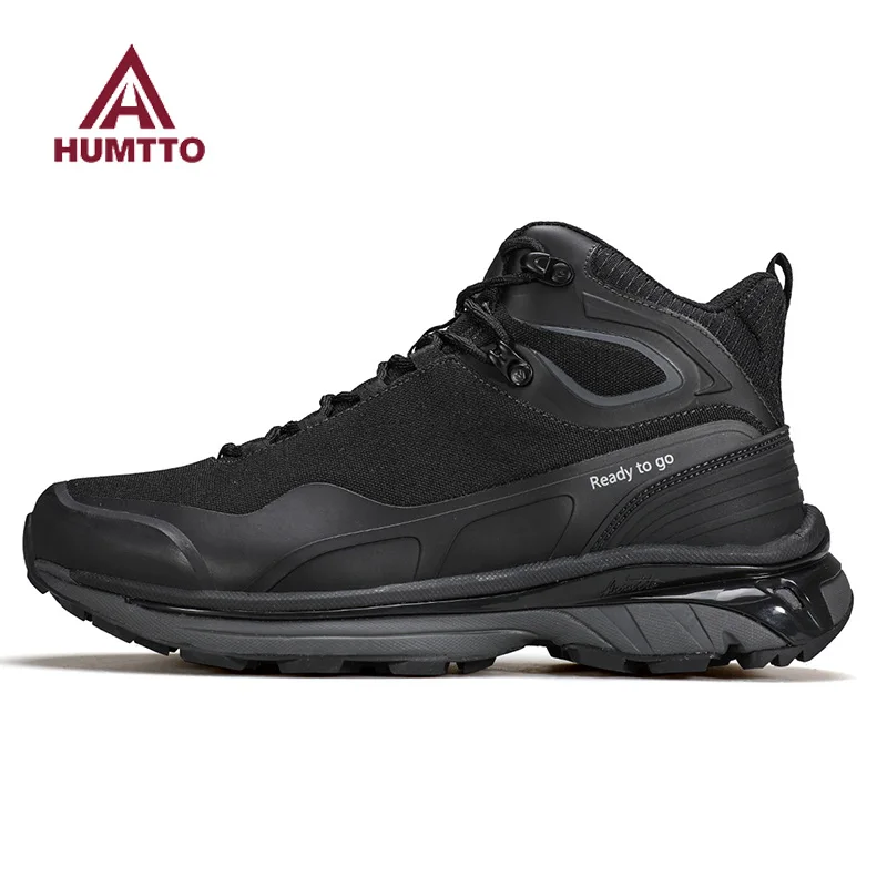 HUMTTO Hiking Shoes Men Outdoor Climbing Camping Hunting Boots Mountain Trekking Sneakers Tactical Wakling travel Shoes