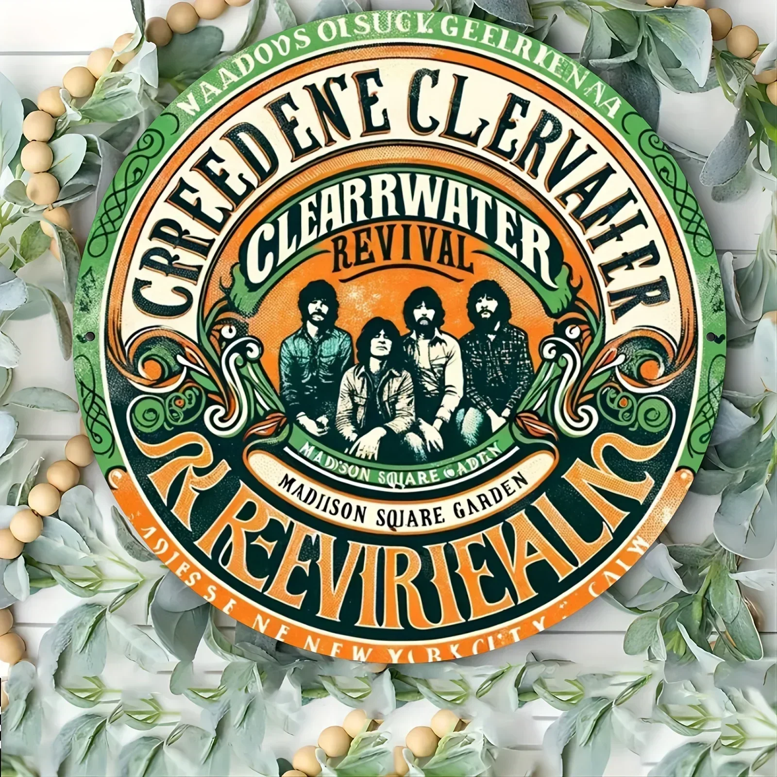 1PC Creedence Clearwater Revival Vintage Metal Sign, Wall Art Decor for Home, Office,  Cafe - Durable Aluminum Material,