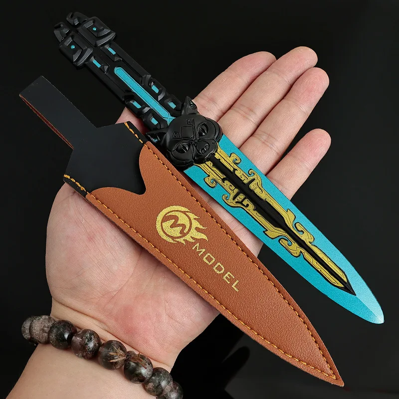 22cm/8.66in Delta Force Data Darts Weapon Models Gaming Peripherals Melee Sword Metal Crafts Desktop Accessorie Boys Toys Gifts