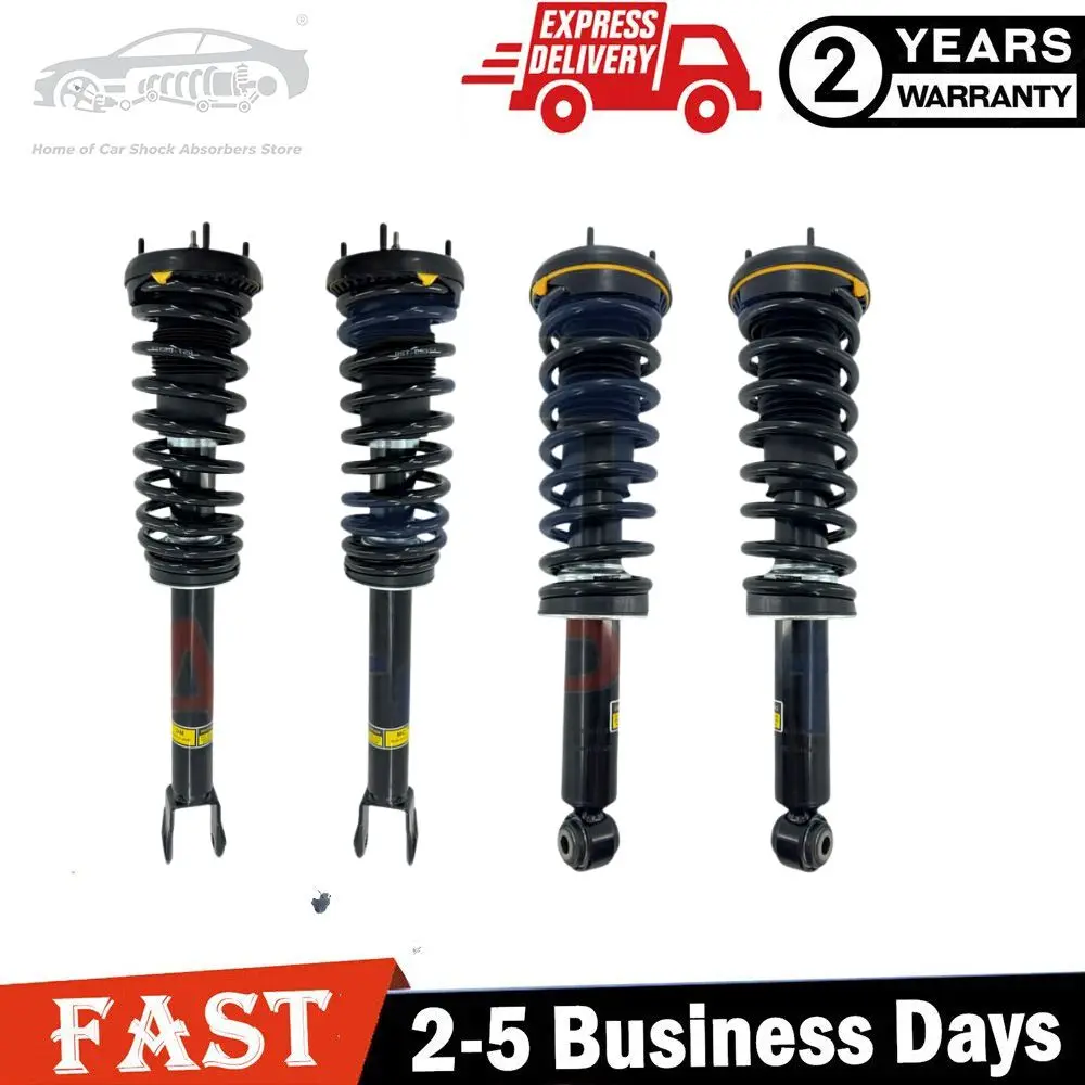 

4x Front Rear Shock Struts Assys w/o Electric Fit Jaguar XF RWD 2.0L 3.0L 09-15