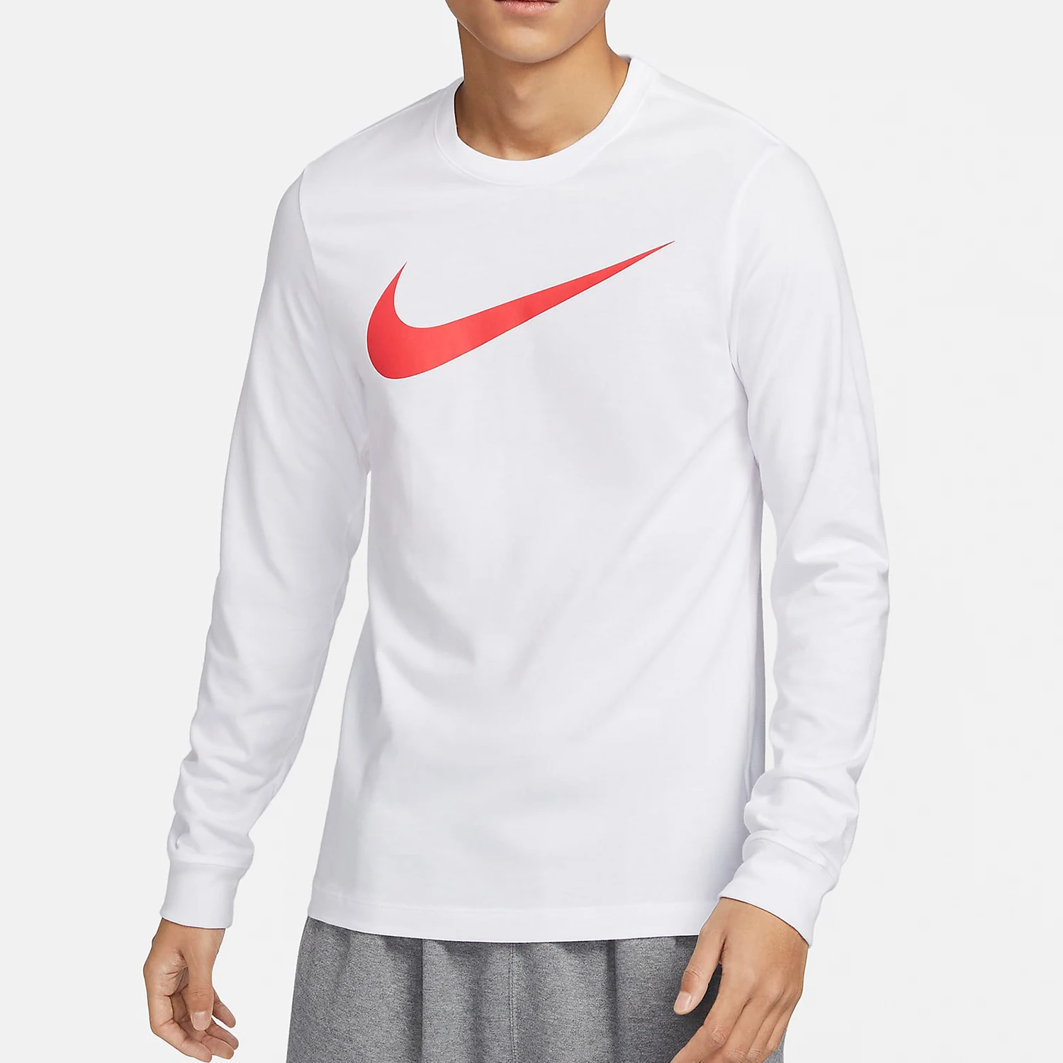 

Nike genuine 2024 New Men's Knit Breathable Long Sleeve T-Shirt DZ2988-100