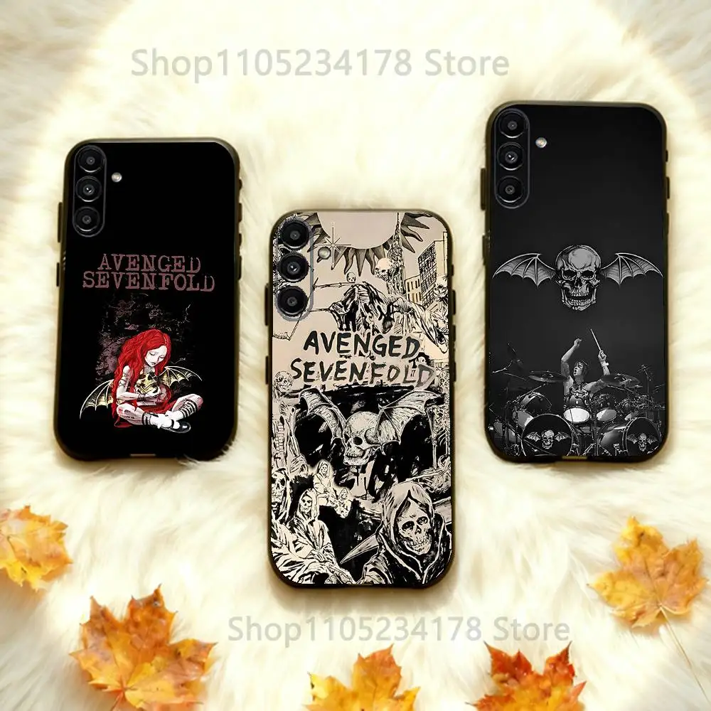 

A-Avenged S-Sevenfold Phone Case For Samsung Galaxy A73,31,32,72,41,53,52,71,22,5G,Note,J7,8,9 Soft Black Cover