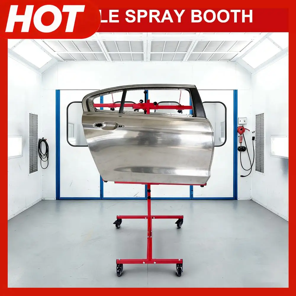 

Multifunction Bumper Stand Adjustable 90 Degree Rotating with 4 Wheels for Painting Stands Auto Body Fender Hood Stand
