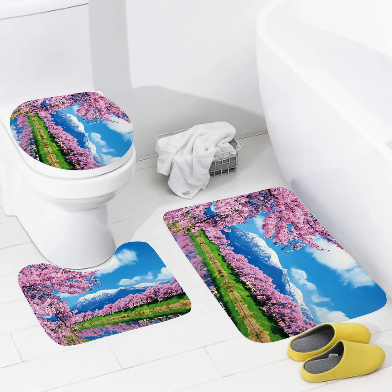 home bathroom floor mats Colorful animals Bath Foot mat modern bathroom accessories rug Toilet mat Bathtub anti-slip carpet