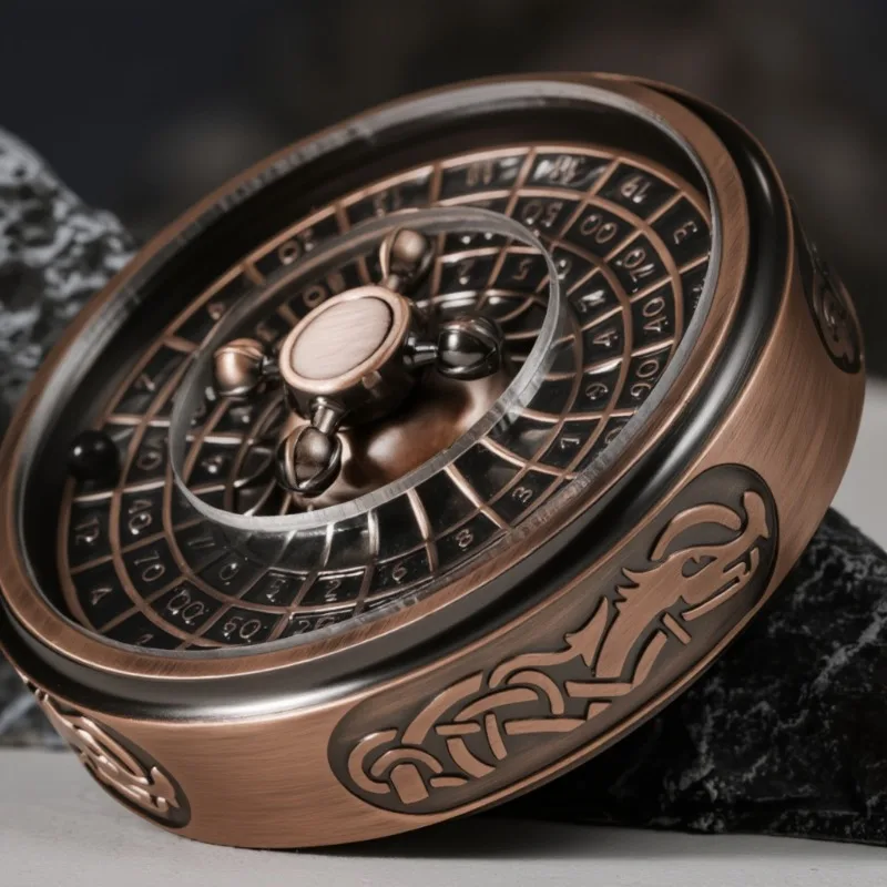 Decision EDC New Digital Metal Roulette Fingertip Gyroscope Decompression Adult Desktop Toy