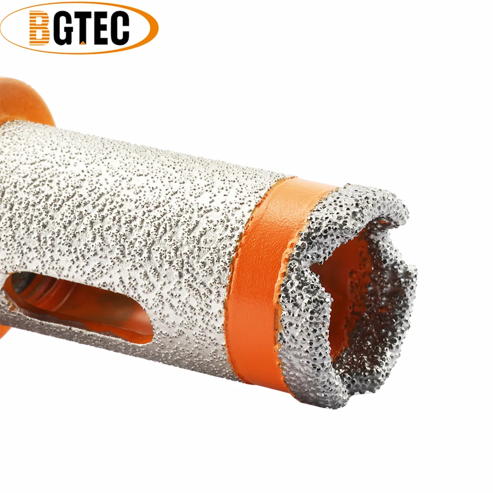 BGTEC 1pc Diamond Drilling Crown Dia20-75mm Grinding Tile Milling Granite Marble Quartz Finger Bit M14 or 5/8-11 Drill Core Bits