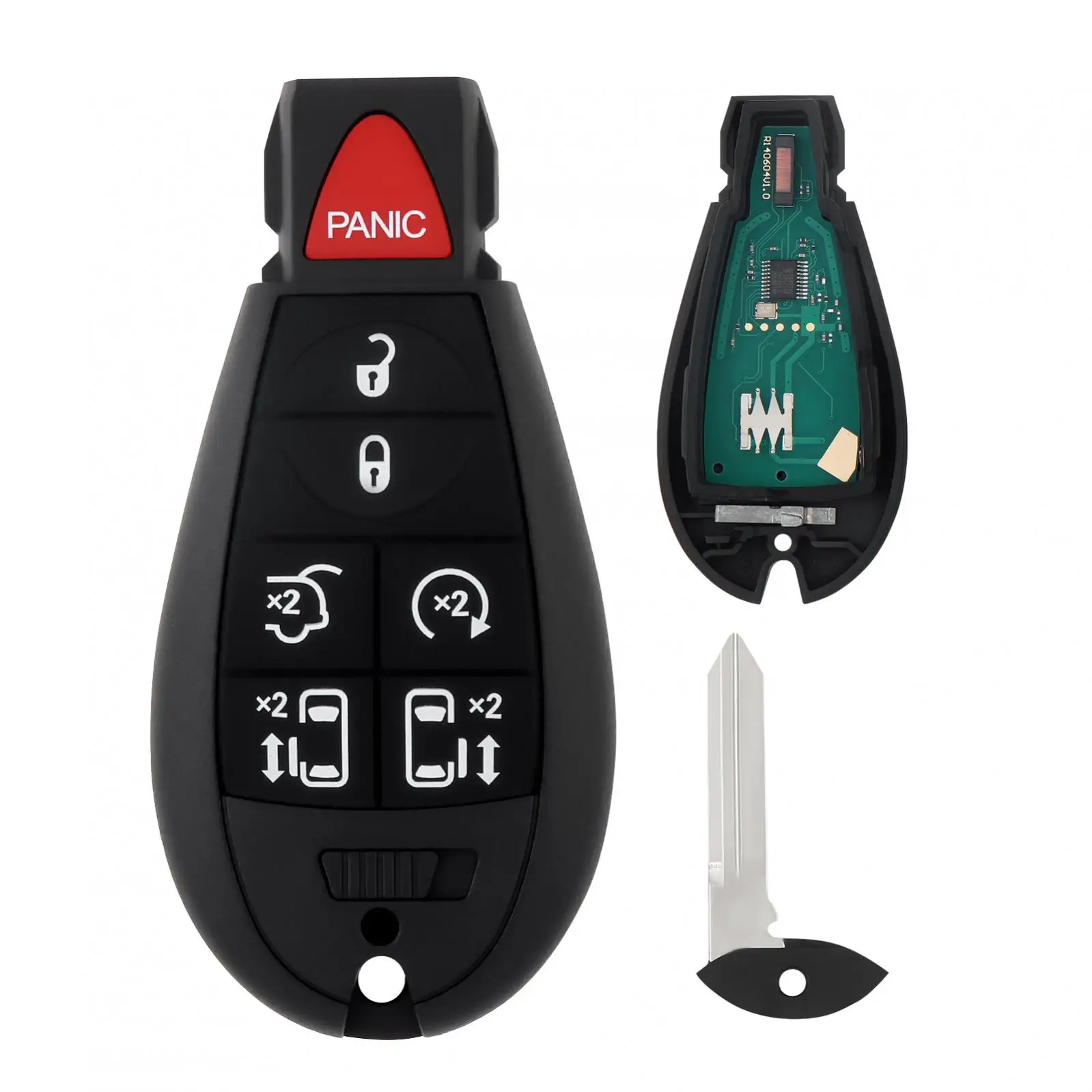 

433 МГц, 7 кнопок, автомобильный брелок для ключей, пульт дистанционного управления, замена M3N5WY783X, IYZ-C01C для Dodge Grand Caravan 2012-2008 /Chrysler