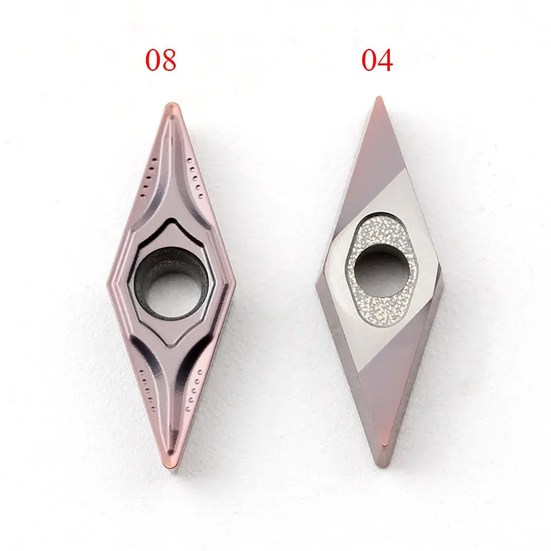 VBMT VBMT 110304   VBMT 160404   VBMT 160408   MV LF6018 LF6118 DESKAR Inserti in metallo duro Utensile da taglio per tornio CNC per acciaio inossidabile