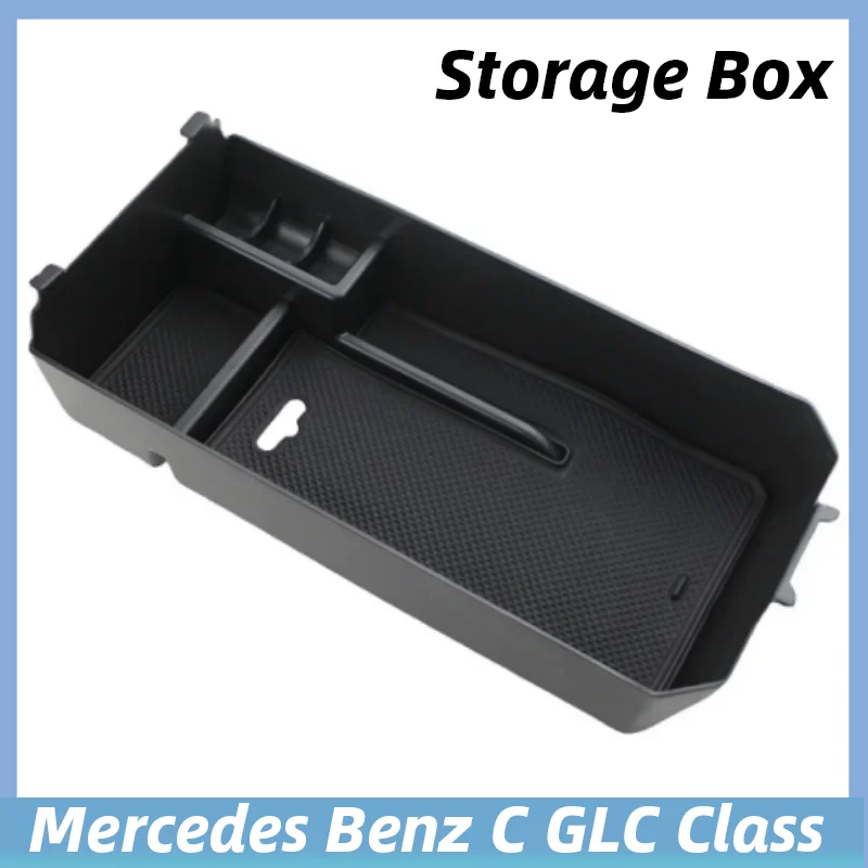 

Car Central Armrest Storage Box Organizer Tray For Mercedes Benz C GLC Class C180 C200 C260 C300 GLC200 GLC260 GLC300
