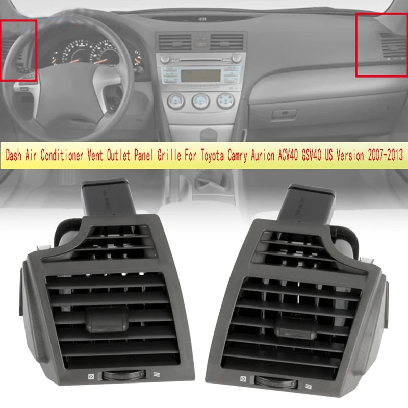 A/C Vent Side Outlet Panel Grille Cover For Toyota CAMRY AURION 2007-2013 ACV40 GSV40 US Version