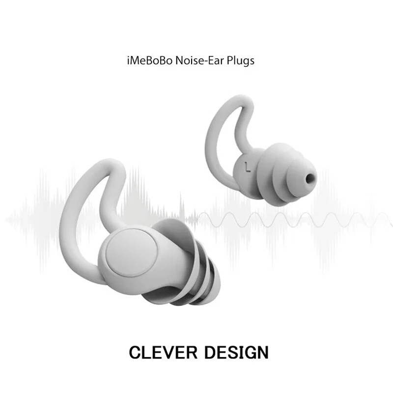 Soundproof Ear Plugs para estudantes, sono anti-ruído, redução de ruído, Silent Gods Nap, anti-ronco, Moto Riding, dormitório, estudantes