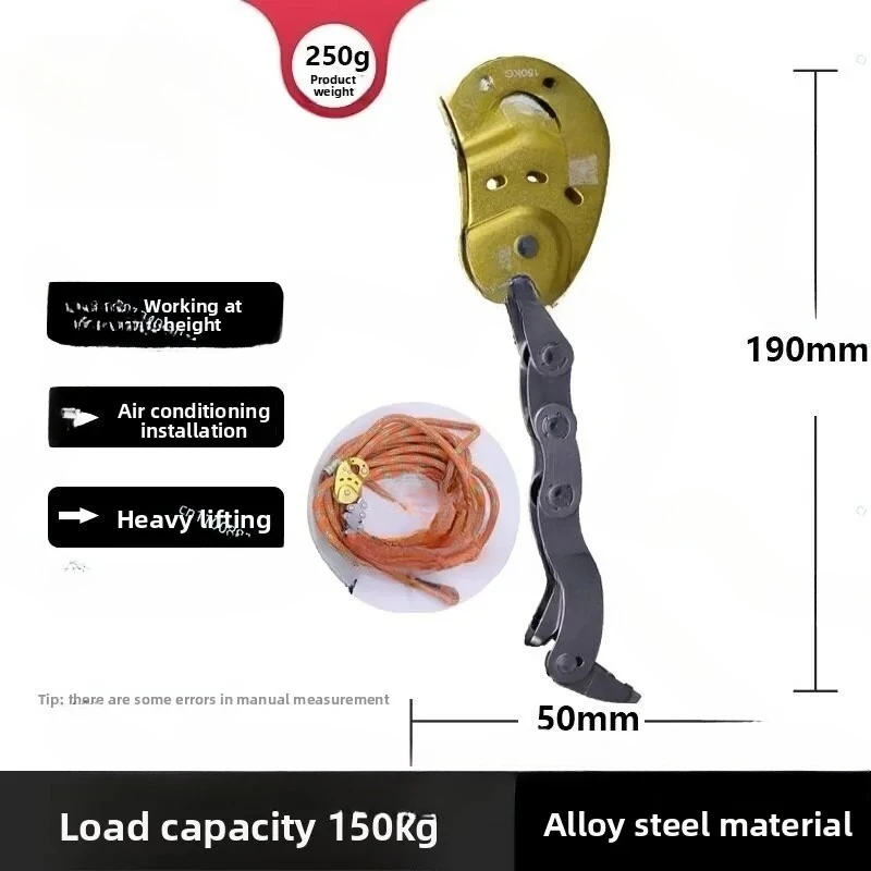Upgraded Mechanical Knot Climbing Rope Grabber Tree Climbing Grabber Descending High Altitude