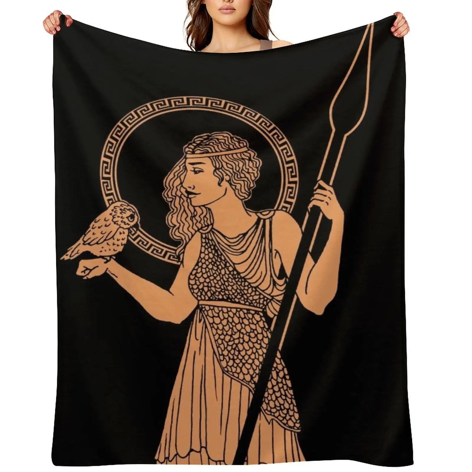 Одеяло с керамикой Афины, тонкие меховые изделия в стиле аниме для дивана, тонкие одеяла