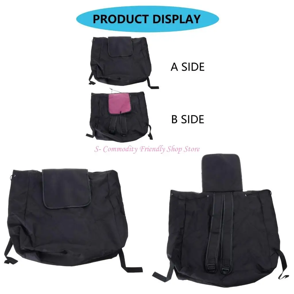85AE Strollers Bag Large Capacity Storage Backpack for Most Strollers Pushchair Splashproof Adjustable Shoulder Strap Bag