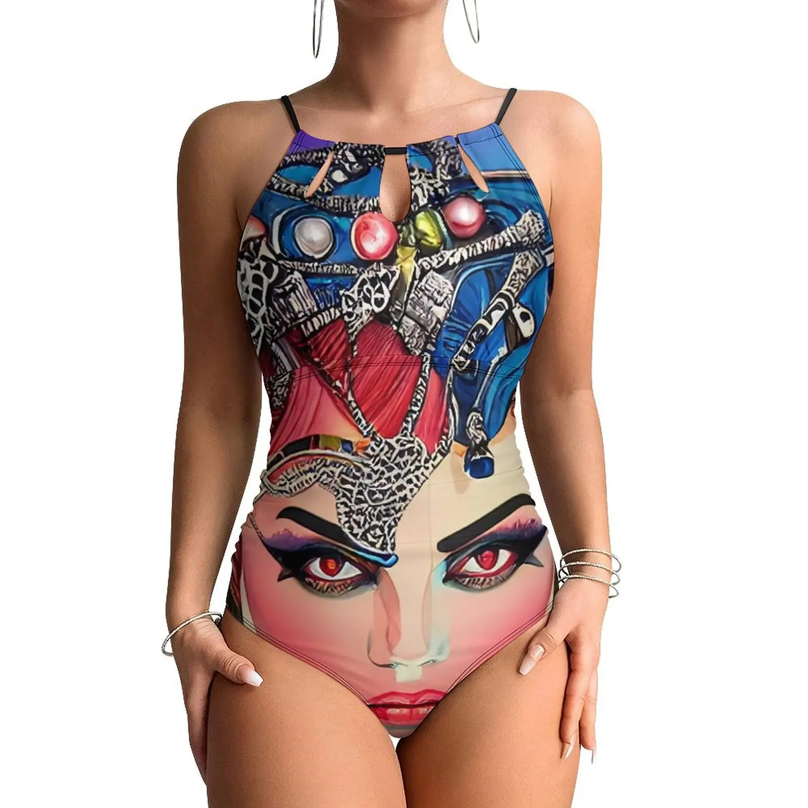 

Купальник Gypsy Queen, отличные женские купальники, цельный праздничный купальник для бассейна, монокини без рукавов, женская сексуальная пляжная одежда с эффектом пуш-ап