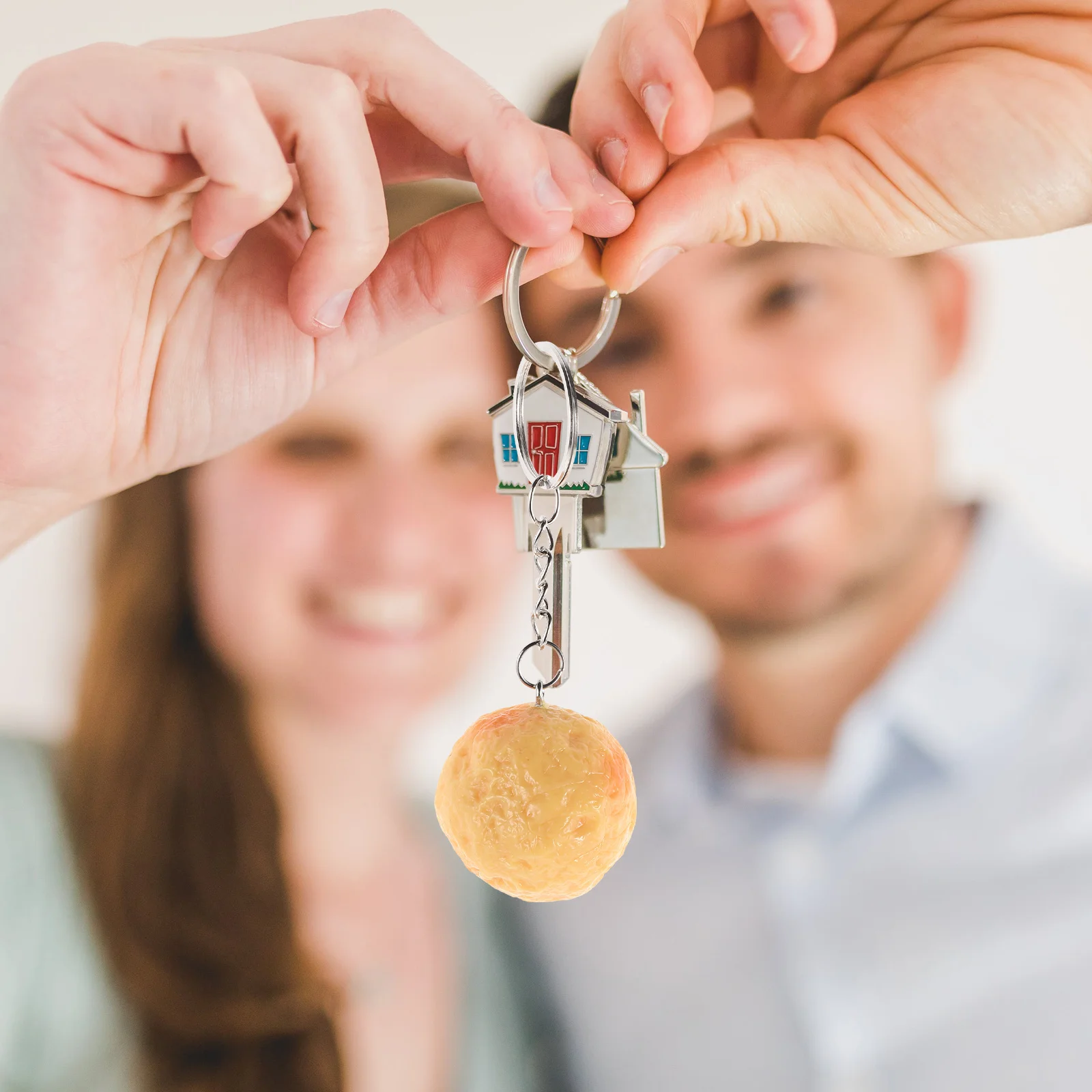 Porte-clés alimentaire mignon, 2 pièces, breloque fruits de mer artificiels pour enfants, jeu de simulation, sac à dos de cuisine, décoration de sac