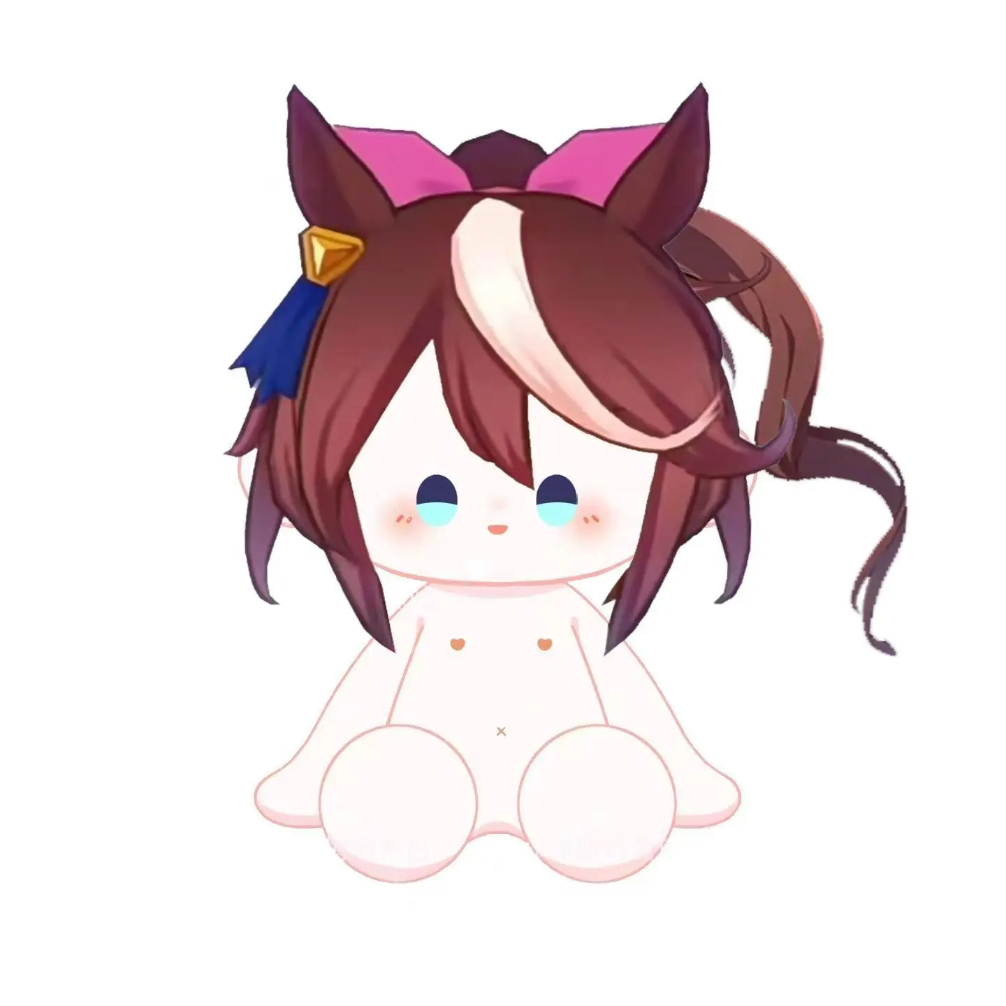 Juego Pretty Derby Umamusume Tokai Teio muñeca Cosplay Tōkai Teiō Q estilo imagen muñeco de peluche decorar para fiesta de Halloween adulto