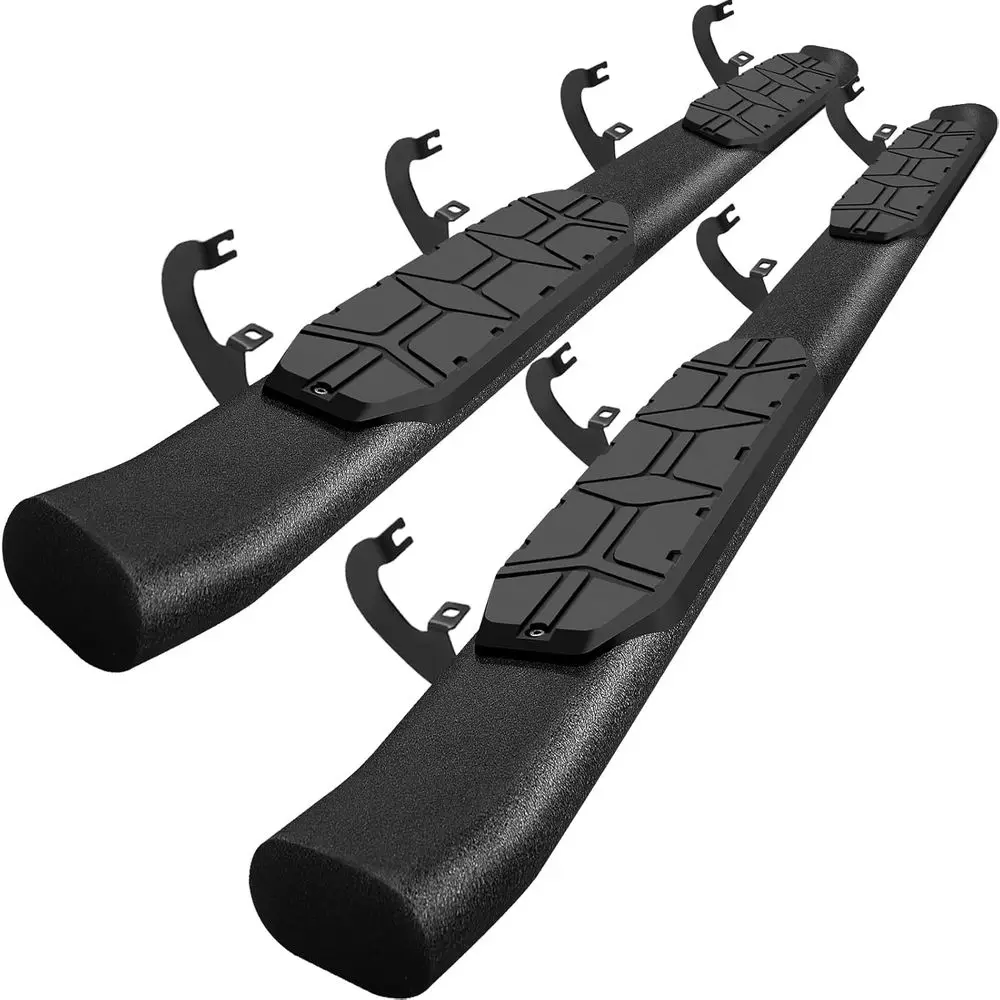 

4.3 Side Steps for 2019-2026 1500 Crew Cab & 2020-2026 2500HD 3500HD Crew Cab, Carbon Steel Running Boards