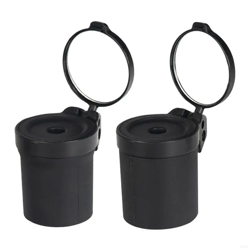 Bicycles Mirror for Handlebars Mini Rear View Mirror Foldable Mounting Sleeve for Handlebars, Handlebar End Wheel Mirror W89F