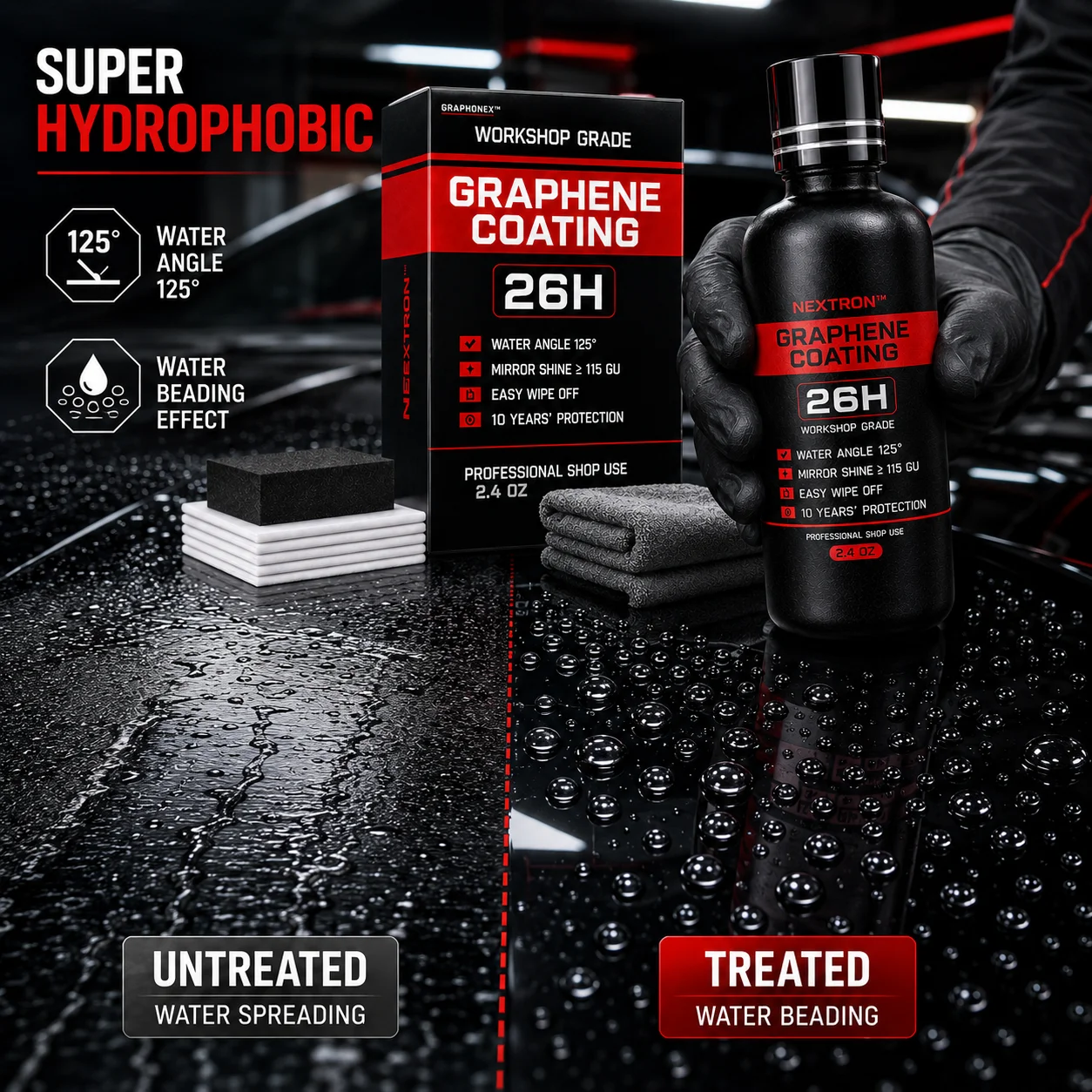 Graphene Nano Ceramic Coating Spray Car Hydrophobic Auto Body Shine Armor Wax Crystal Plating Quick Nano-Coating Paint Cleaner
