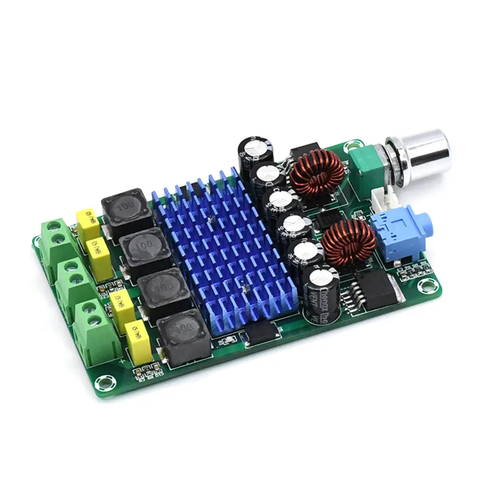 TPA3116D2 Digital Amplifier Module XH-M643 Auto Boost Undistorted Amp Board 2*50W Dual Channel DC12-24V