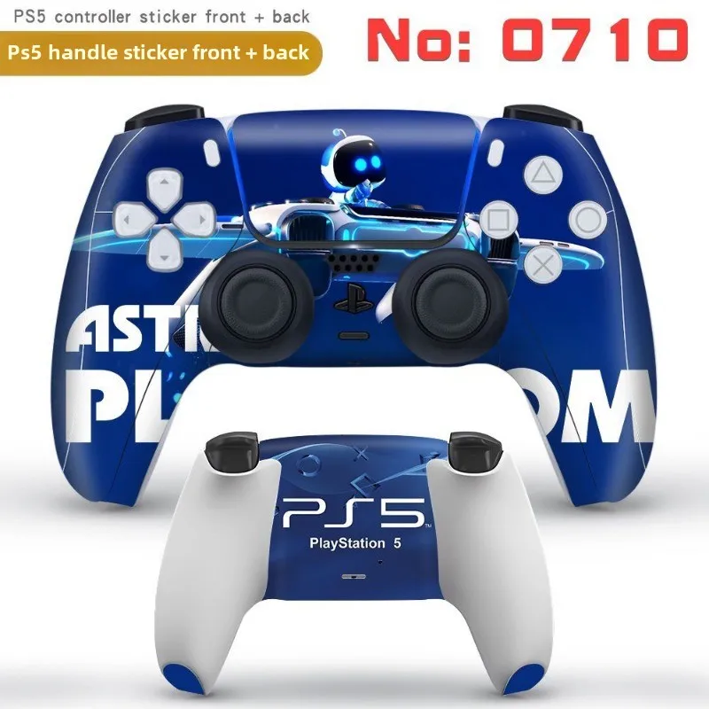 Astro Bot Cartoon PS5 Gamepad Vinyl Decal Skins for Sony Playstation 5 Protective Cover Controllers Stickers Game Accessories