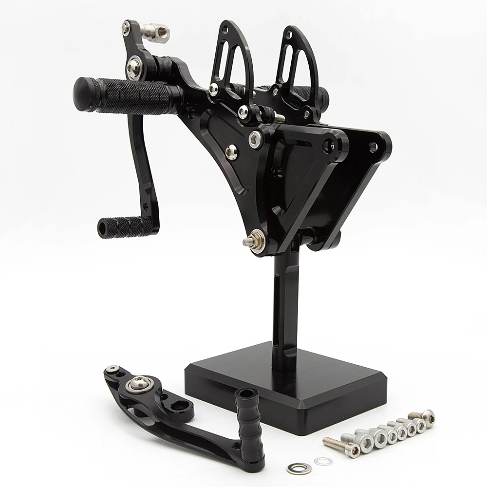 RiderJacky® For BUELL XB9S XB9R XB 9 XB12S XB12R Aluminum Adjustable Motorcycle Footrest Footpeg Rearset Pedal Foot Pegs