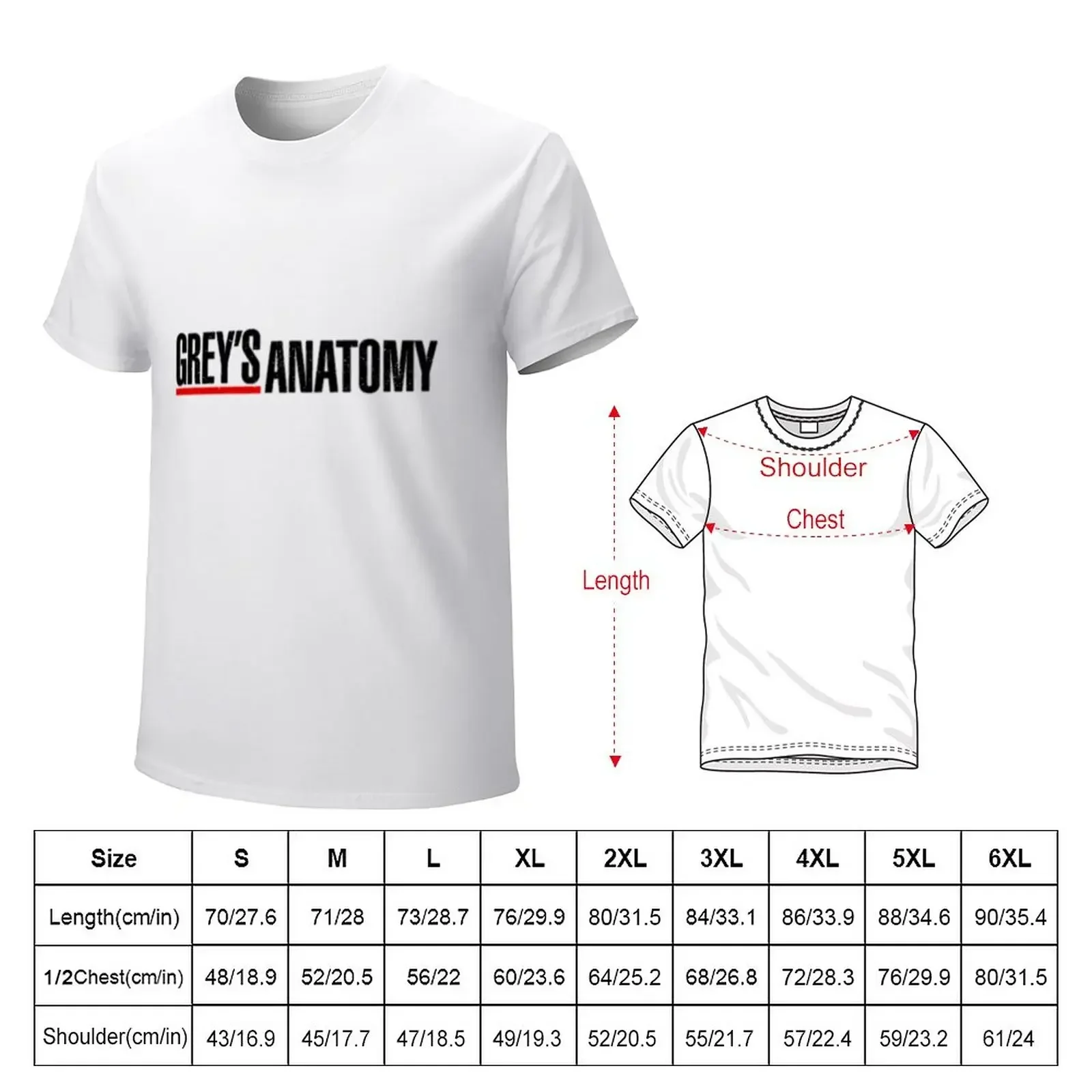 Grey anatomy T-Shirt cute clothes oversizeds korean fashion mens big and tall t shirts