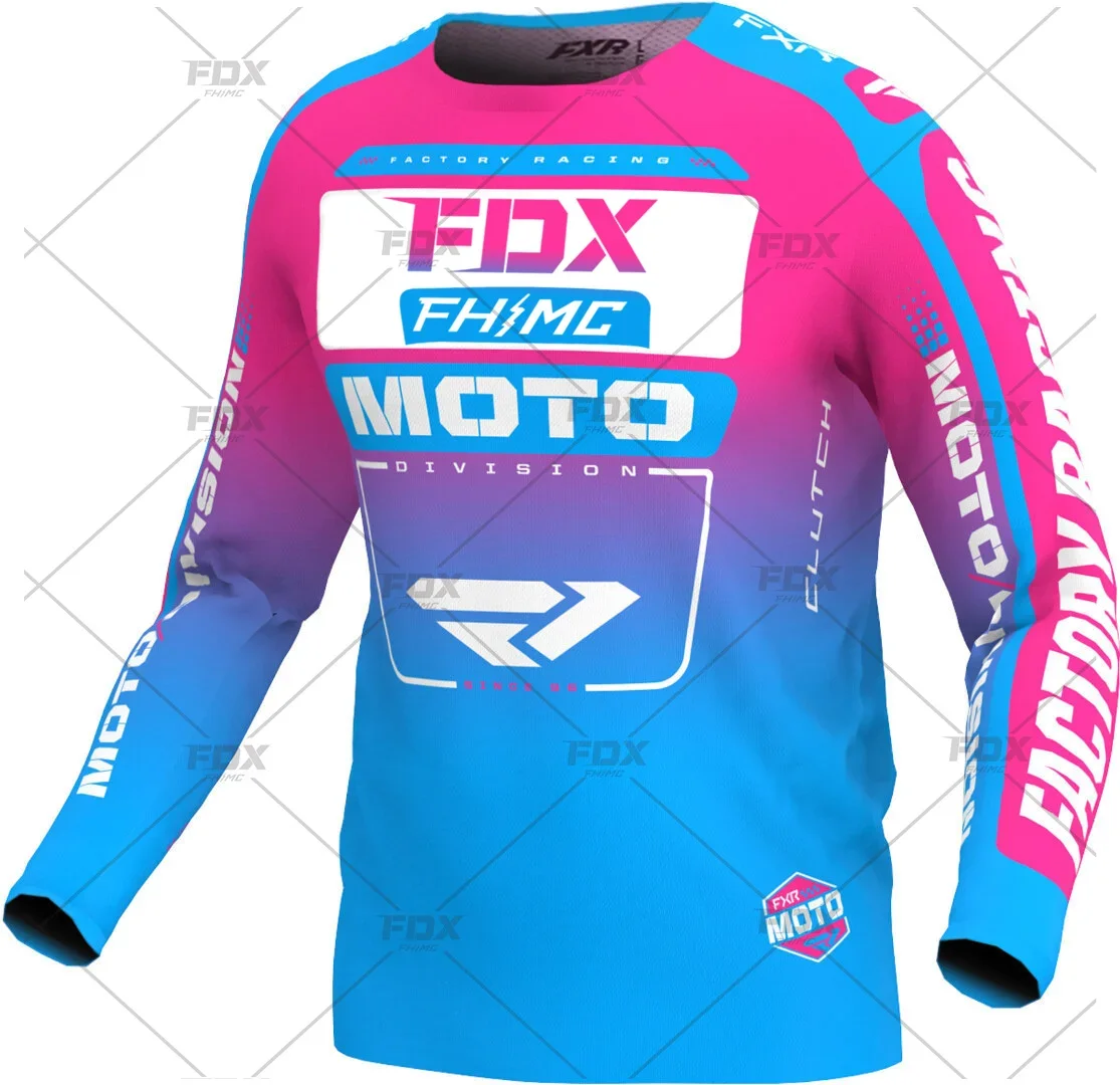 Men\'s cycling loose rider Jersey motorcycle DH cross country sportswear BMX MTB endurance race mountain bike breathable shirt