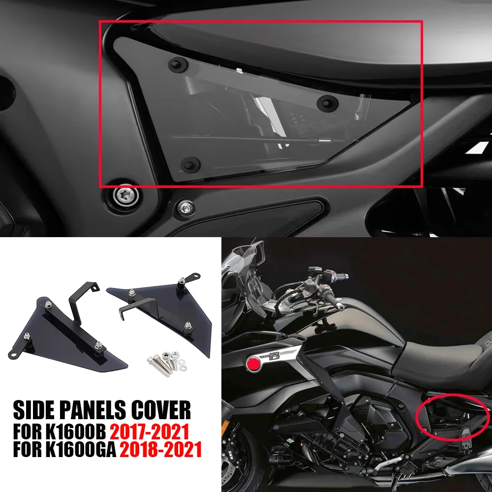 

NEW Motorcycle Left Right Side Panels Cover Fairing Cowl Plastic Plates Tank Trim For BMW K1600B 2017-2021 K1600GA 2018-2021