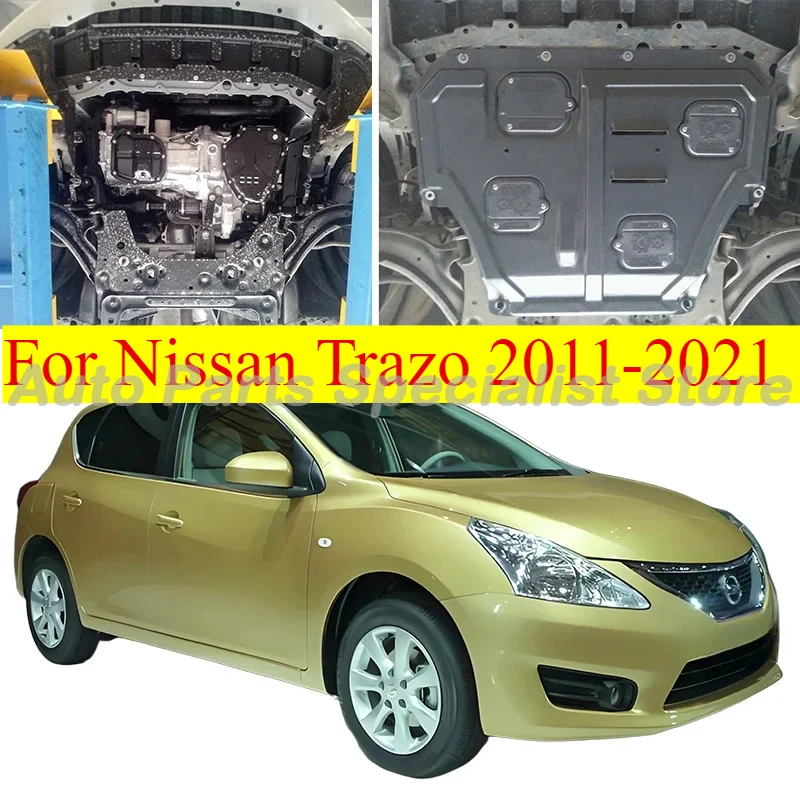 Panel Pelat Fender Lumpur Pelindung Percikan Papan Pelindung Lumpur Pelindung Bawah Mesin Hitam Kualitas Lebih Tinggi untuk Nissan Trazo 2011-2021