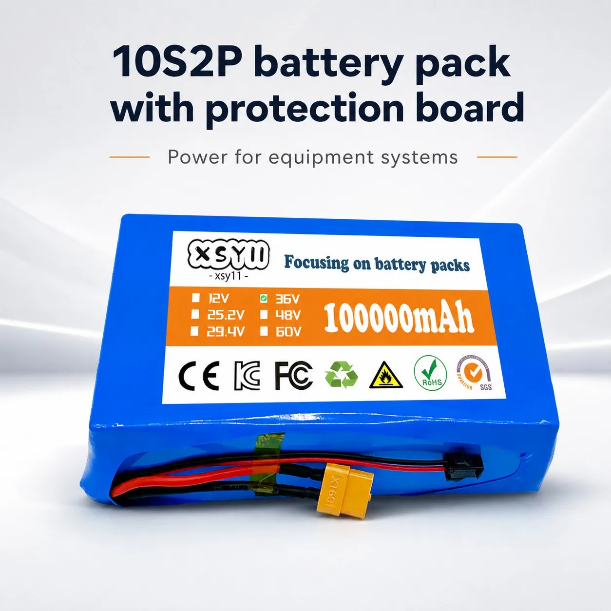 36V Li-Ion Battery Pack Replacement for E Scooter E Bike DIY Repair Multi Connector Options Connector Match Repair
