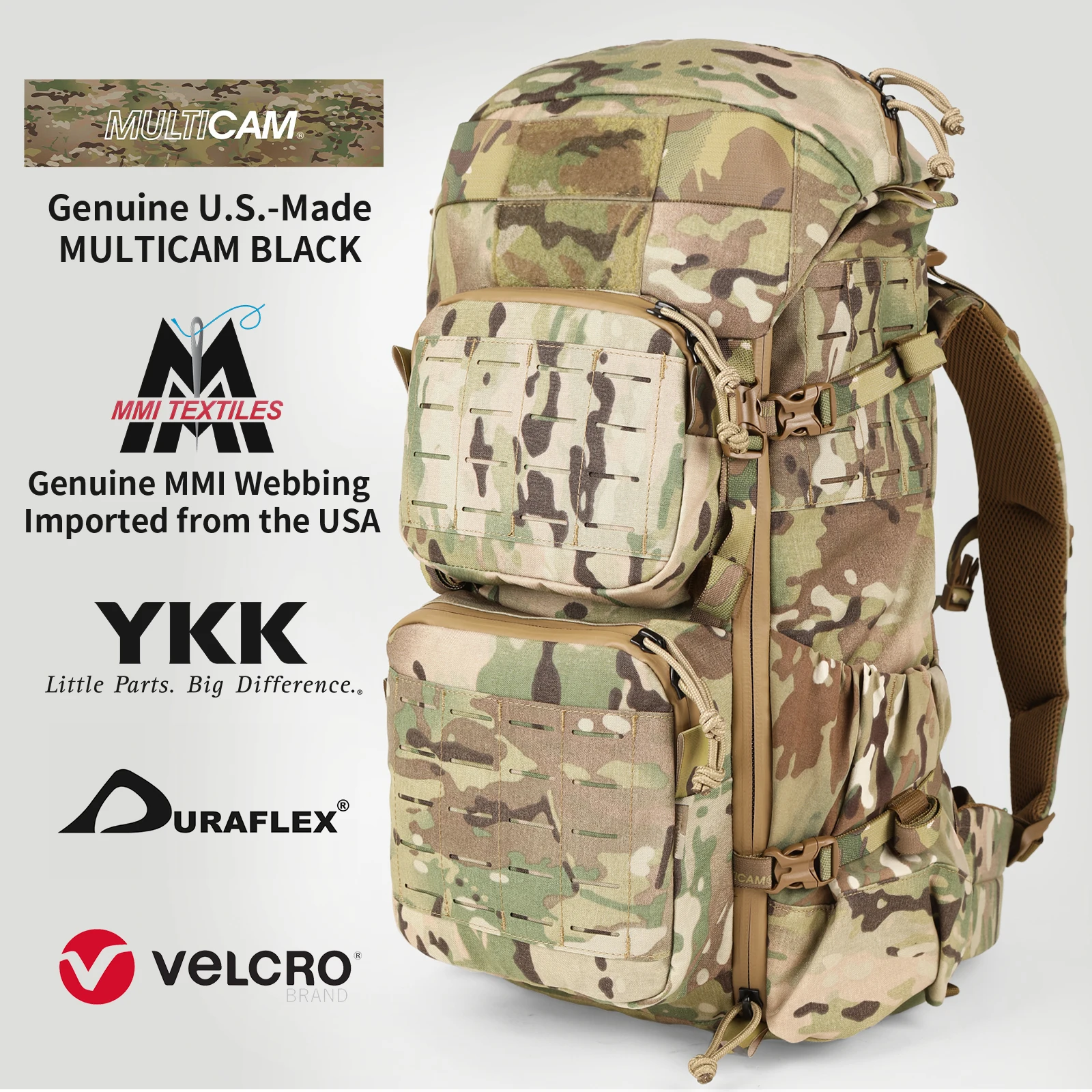 Black Jack 35 Pro LT Tactical Backpack Outdoor Mountaineering Hiking Military Camouflage Daypack for Men Travel