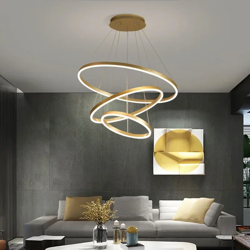 

Nordic Circles Led Pendant Light Chandelier Minimalist Pendant Lamp For Dining Room Living Room Kitchen Bedroom Decor luminaria