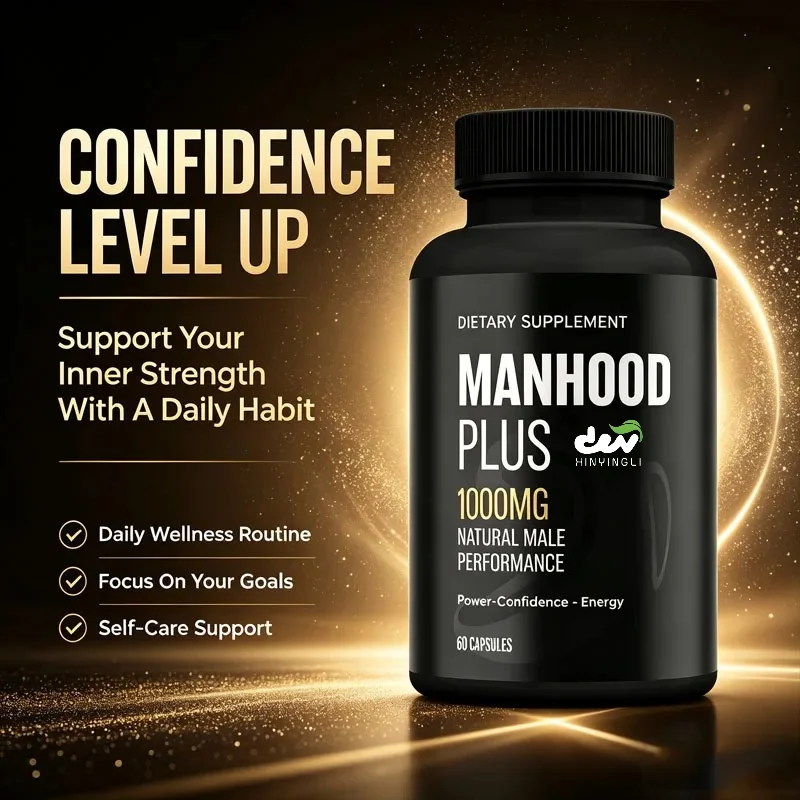 30/60 Capsules Manhood Plus,it Elevates Sexual Performance,Improves Muscle Strength,Fuels Mental Focus for An.Natural Supplement
