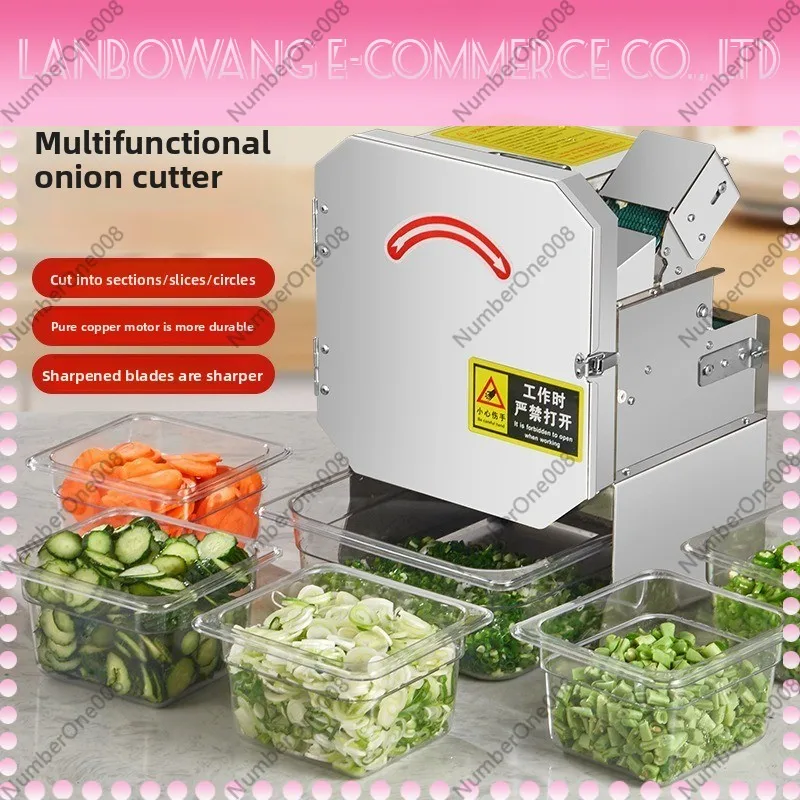 110V 220V Small Multi-function Vegetable Cutter Chopper Green Onion Chili Potato Slicer Cutter for Restaurant Kitchen