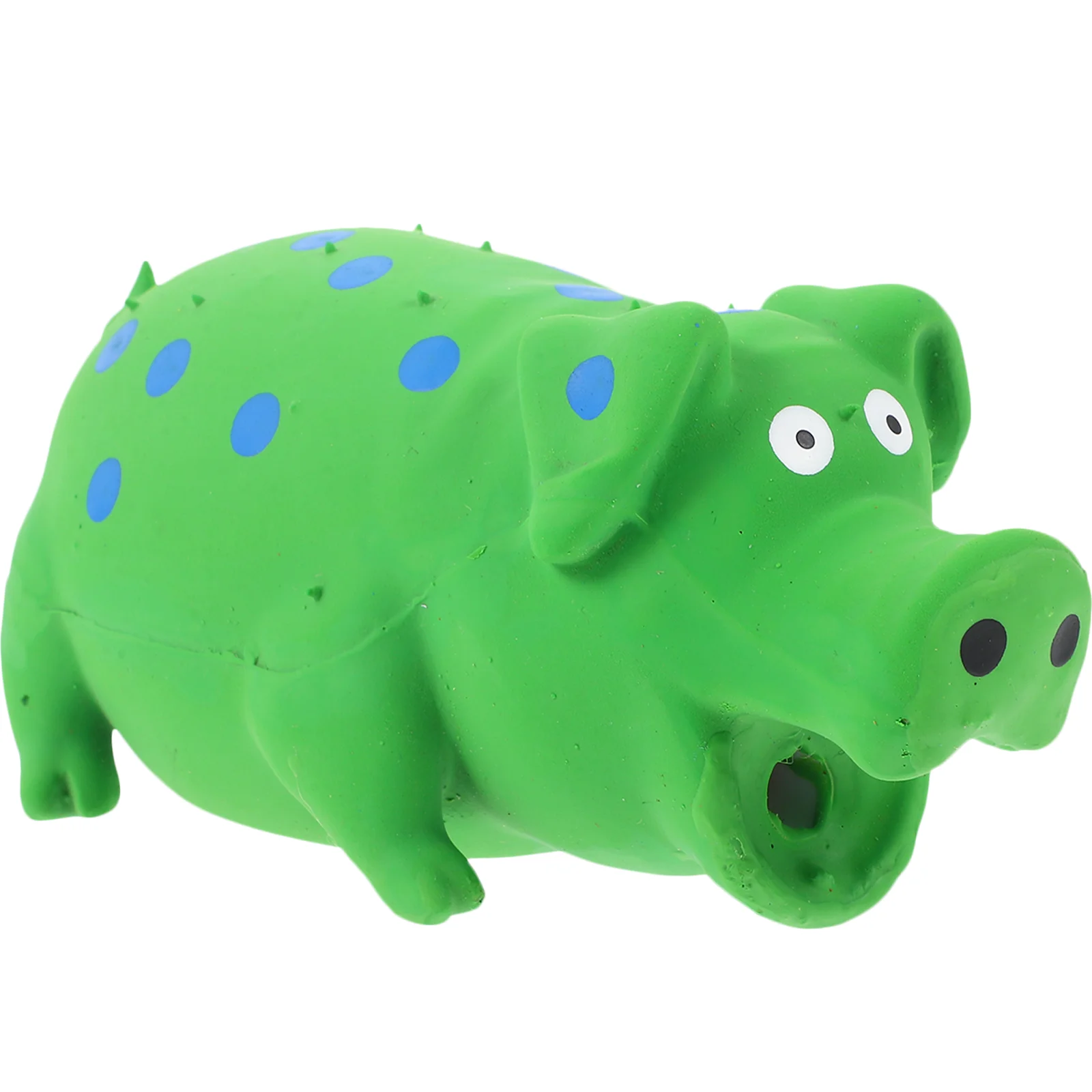 Adorable Bite Toy Creative Chew Supply Funny Sound Toy Educational Pig Toy Teeth Grinding Toy for Pet Dog (Green Pig)