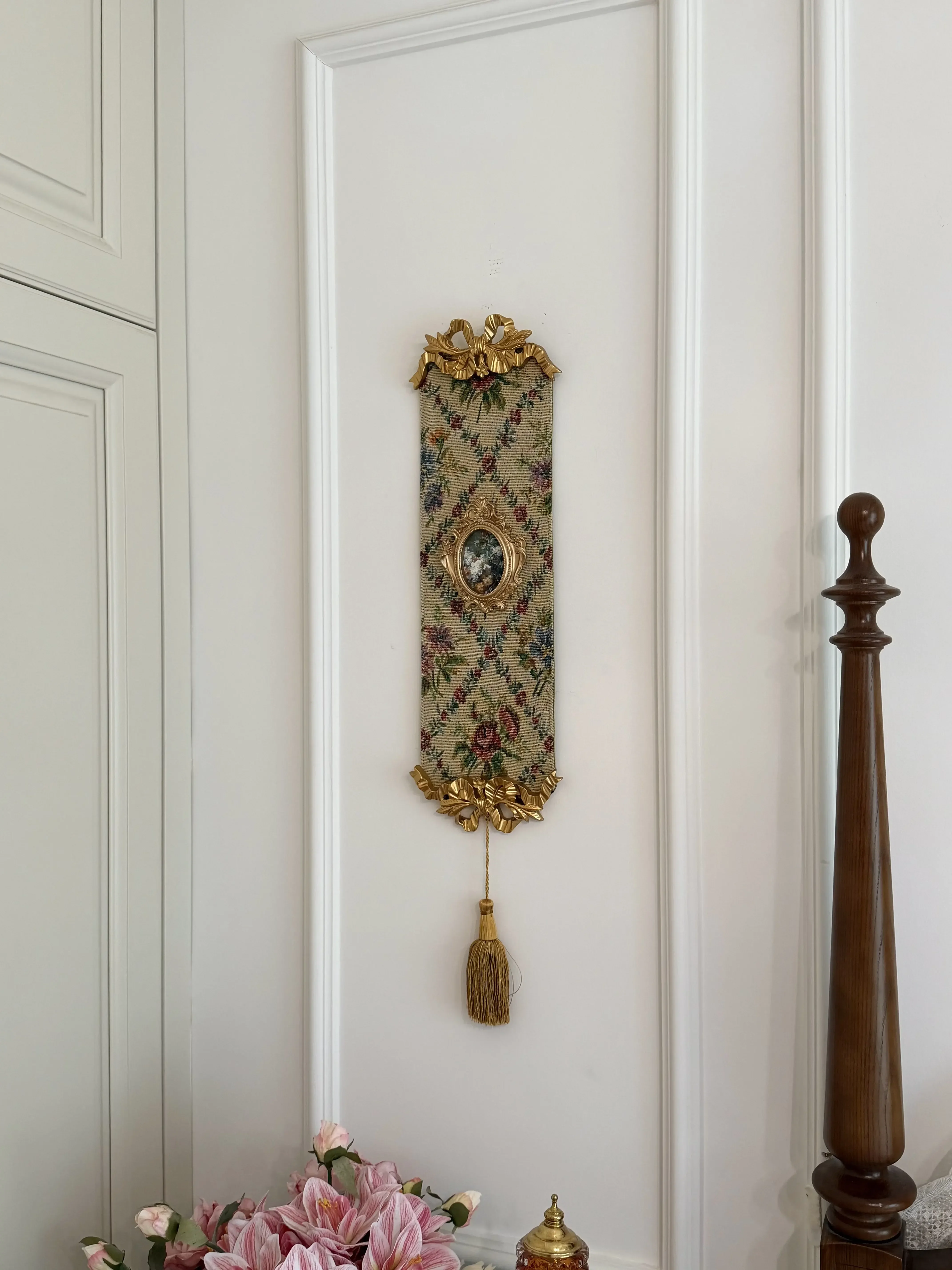 gj-c6 antique home hanging cloth painting decorative painting bedside weaving fringed pendant bedroom wall hanging