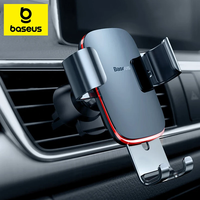 Baseus Car Phone Holder Universal Metal Gravity Phone Stand For Car Air Vent Telephone Support For iPhone 15 14 Samsung Xiaomi