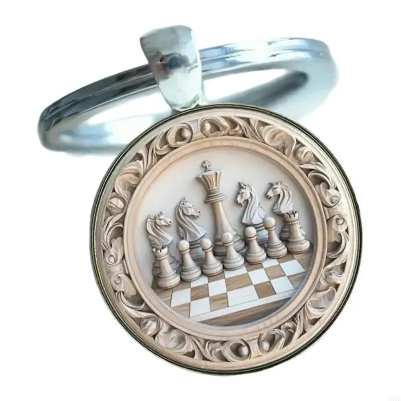  Lightweight Portable Keychain Glass Alloy Pendant Displaying Famous Buildings
