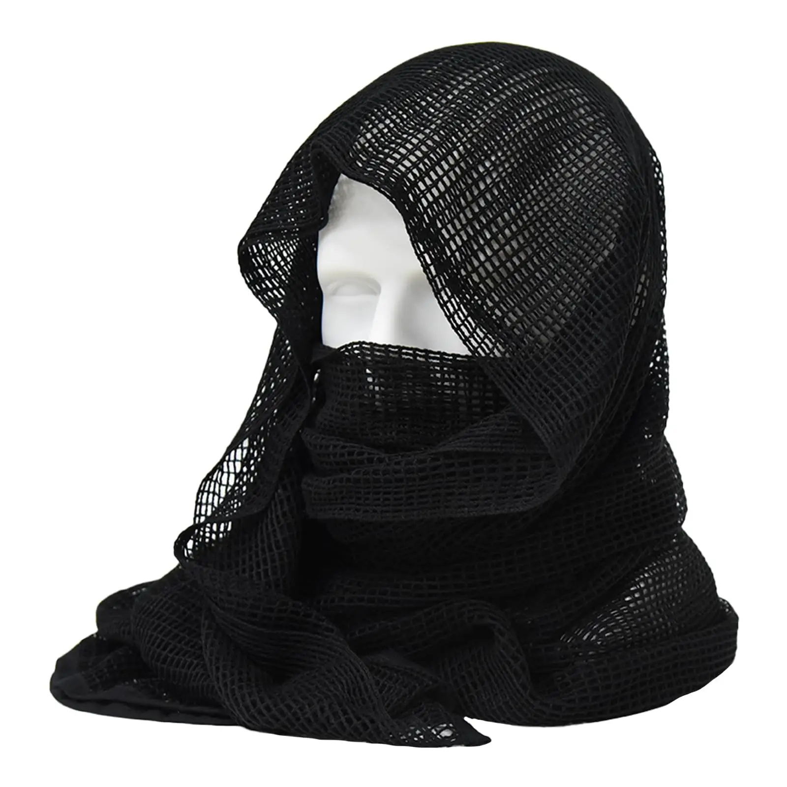 Bufanda táctica de camuflaje para francotiradores, equipo militar, caza y deportes al aire libre, velo Shemagh de malla ligero para máxima comodidad